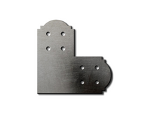 Load image into Gallery viewer, Decorative Design L Bracket for 4x4 Post, 4x4 L Support Bracket, 4x4 Steel Bracket, 4 inch Post Bracket, 4x4 L Bracket, Truss Plate