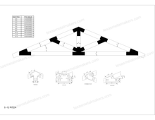 Load image into Gallery viewer, Structural Design Timber Truss Brackets for 8x8 Posts, 8" Timber Truss Bracket