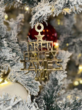 Load image into Gallery viewer, Custom Family Names Christmas Tree Ornament: Personalized Acrylic Keepsake