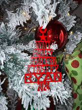 Load image into Gallery viewer, Custom Family Names Christmas Tree Ornament: Personalized Acrylic Keepsake