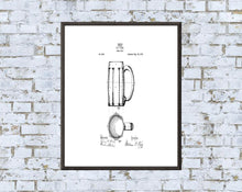 Load image into Gallery viewer, Beer Mug Patent Art Print: Vintage Blueprint Decor (Digital Download)