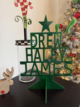Load image into Gallery viewer, Personalized Acrylic Family Christmas Tree: Custom Holiday Keepsake