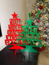 Load image into Gallery viewer, Personalized Acrylic Family Christmas Tree: Custom Holiday Keepsake