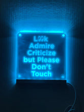 Load image into Gallery viewer, Car Show 'Do Not Touch' LED Sign: 7-Color USB Light
