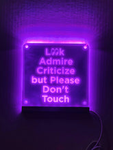 Load image into Gallery viewer, Car Show 'Do Not Touch' LED Sign: 7-Color USB Light