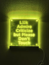 Load image into Gallery viewer, Car Show 'Do Not Touch' LED Sign: 7-Color USB Light