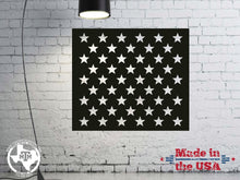 Load image into Gallery viewer, Steel Star Stencil: American Flag Woodworking, Sizes Up to 6ft