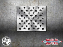 Load image into Gallery viewer, Steel Star Stencil: American Flag Woodworking, Sizes Up to 6ft