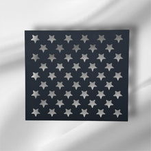 Load image into Gallery viewer, Steel Star Stencil: American Flag Woodworking, Sizes Up to 6ft
