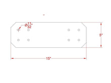 Load image into Gallery viewer, Chamfered Design Straight Bracket for 6x6 Post, 6x6 Support Bracket, 6 Inch But Plate, Pergola Bracket, 6 Inch Post Bracket, Truss Plate