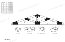 Load image into Gallery viewer, Structural Design Timber Truss Brackets for 6x6 Posts, 6" Timber Truss Bracket