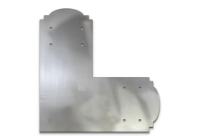 Load image into Gallery viewer, Decorative Design L Bracket for 6x6 Post, 6x6 L Support Bracket, 6x6 Steel Bracket, 6 inch Post Bracket, 6x6 L Bracket, Truss Plate