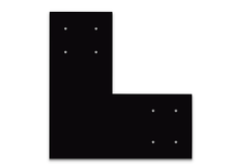 Load image into Gallery viewer, Structural Design L Bracket for 6x6 Post, 6x6 L Support Bracket, 6x6 Steel Bracket, 6 inch Post Bracket, 6x6 L Bracket, Truss Plate