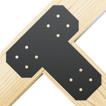 Load image into Gallery viewer, Chamfered Design Dog Eared Timber Truss Brackets for 6x6 Posts, 6" Timber Truss Brackets