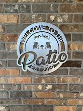 Load image into Gallery viewer, Personalized Patio Sign - Customized Metal Wall Art for Backyard, Deck, Patio - Perfect Gift for Home - Wedding Gift - Anniversary Gift