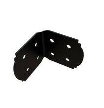 Load image into Gallery viewer, 90 Degree Decorative  Design Angle Bracket for 8" Wood Post, 8x8 Angle Bracket, Wood Post Bracket, Angle Support Bracket, Pergola Bracket