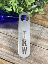 Load image into Gallery viewer, Custom Monogrammed Initials Bartender Style Bottle Opener
