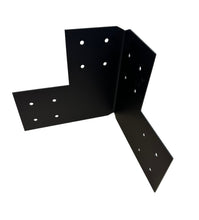 Load image into Gallery viewer, Structural Design Corner Bracket for 6x6 Post, 6x6 Corner Support Bracket, 6x6 Steel Bracket, 6 inch Post Bracket, 6x6 Corner Bracket