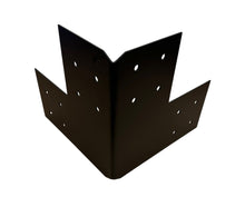 Load image into Gallery viewer, Structural Design Corner Bracket for 6x6 Post, 6x6 Corner Support Bracket, 6x6 Steel Bracket, 6 inch Post Bracket, 6x6 Corner Bracket