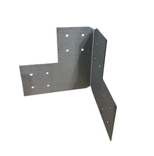 Load image into Gallery viewer, Structural Design Corner Bracket for 6x6 Post, 6x6 Corner Support Bracket, 6x6 Steel Bracket, 6 inch Post Bracket, 6x6 Corner Bracket