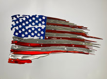 Load image into Gallery viewer, Epoxy Coat my Custom Metal Flag Wall Art for Outdoor Use, add a Deep Liquid Metal Glass Like and Deep Gloss Finish