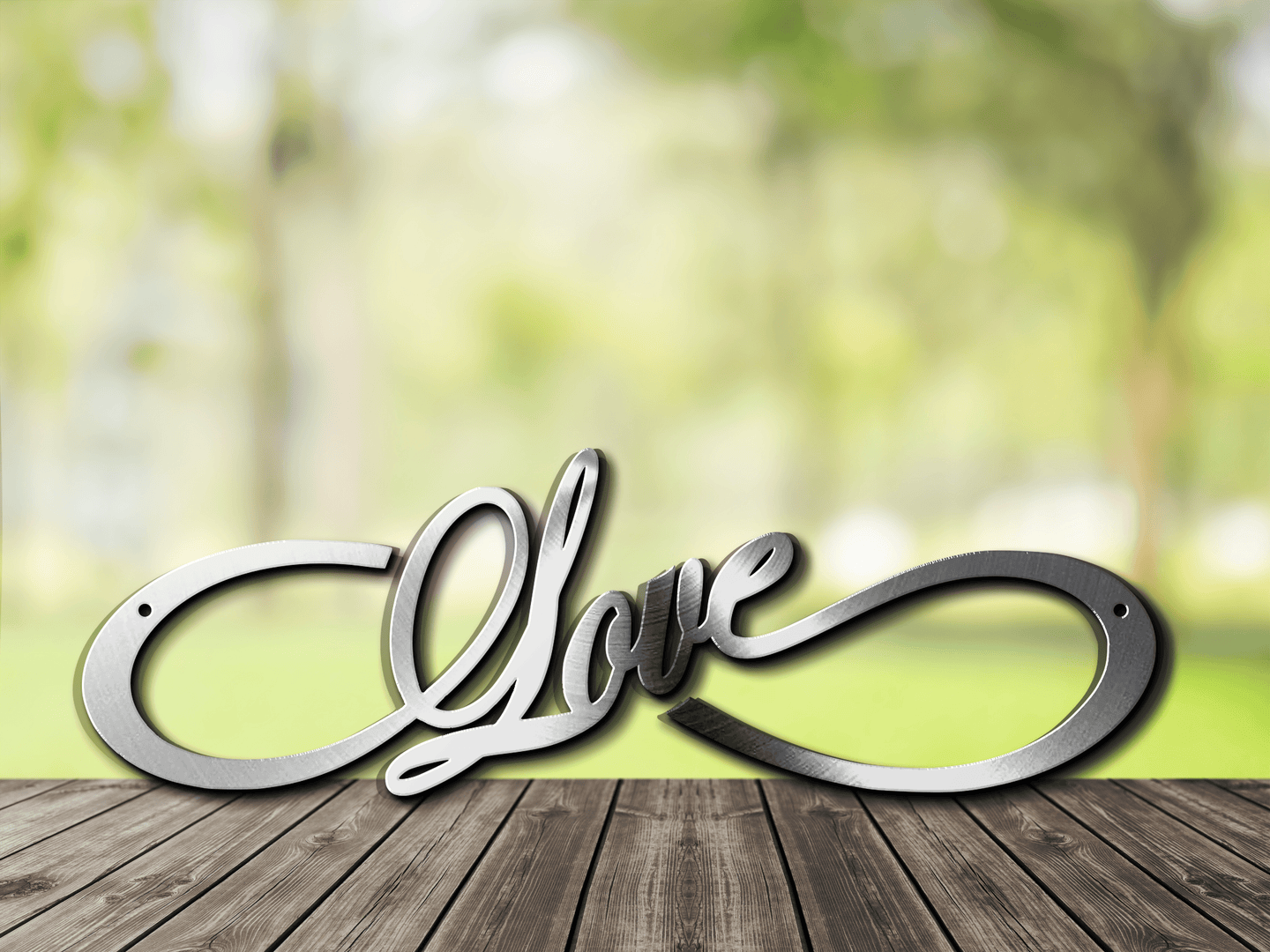 Infinity Love Metal Sign / Wedding Gift / Anniversary Gift / Love Forever Infinity