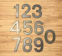 Load image into Gallery viewer, 3 inch Modern Metal House Numbers / Metal Address Numbers / Metal Street Address Numbers