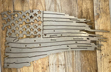 Load image into Gallery viewer, Tattered American Flag Custom Metal Wall Art