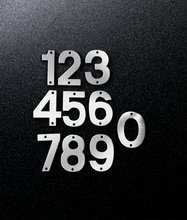 Load image into Gallery viewer, 3 inch Modern Metal House Numbers / Metal Address Numbers / Metal Street Address Numbers