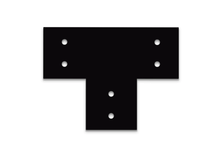 Load image into Gallery viewer, Shop Table DIY | Workbench Heavy Duty 4x4 Flat T Brackets for 4 x 4 Posts | Made In the USA!
