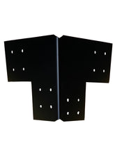 Load image into Gallery viewer, Structural Design Corner Bracket for 6x6 Post, 6x6 Corner Support Bracket, 6x6 Steel Bracket, 6 inch Post Bracket, 6x6 Corner Bracket