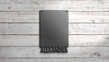 Load image into Gallery viewer, 15&quot; x 10&quot; Custom Magnet Board with Name | Custom Magnetic Sign | Custom Organization Board | Children Art  with Name | Bulletin Board
