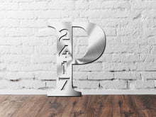 Load image into Gallery viewer, Personalized Metal Address Sign, Last Name Letter Address Sign, Custom Last Name Address Plaque, Metal Letter Sign Front Porch, Outdoor Sign