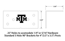 Load image into Gallery viewer, 90 Degree Angle Bracket for 4x4 Wood Post, 4x4 Angle Bracket, Wood Post Bracket, Angle Support Bracket, 4 Inch Bracket