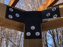 Load image into Gallery viewer, 12 Piece Hexagon Pergola Bracket Set for 6 x 6 Posts - Heavy Duty Pergola Brackets Made In the USA!
