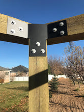 Load image into Gallery viewer, 16 Piece Octagon Pergola Bracket Set for 8 x 8 Posts - Heavy Duty Pergola Brackets Made In the USA!