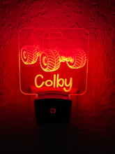 Load image into Gallery viewer, Personalized LED Monster Truck Night Light | 7 Color Changing | Plug in Night Light | Name Light | Children&#39;s Night Light | Kids Room Light