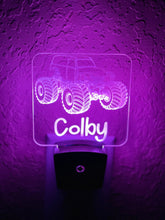Load image into Gallery viewer, Personalized LED Monster Truck Night Light | 7 Color Changing | Plug in Night Light | Name Light | Children's Night Light | Kids Room Light