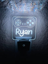 Load image into Gallery viewer, Personalized LED Super Nintendo NES Controller Night Light | 7 Color Changing | Plug in Night Light | Name Light | Kids Room Light