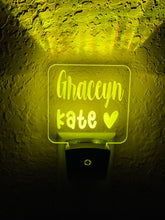 Load image into Gallery viewer, Personalized LED Name Night Light | 7 Color Changing | Plug in Night Light | Name Light | Children's Night Light | Kids Room Light