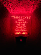 Load image into Gallery viewer, Personalized LED Name Night Light | 7 Color Changing | Plug in Night Light | Name Light | Children's Night Light | Kids Room Light