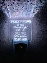 Load image into Gallery viewer, Personalized LED T-Rex Dinosaur Night Light | 7 Color Changing | Plug in Night Light | Name Light | Children's Night Light | Kids Room Light