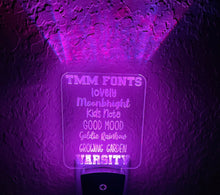 Load image into Gallery viewer, Personalized LED Baseball Batter Night Light | 7 Color Changing | Plug in Night Light | Name Light | Children's Night Light | Kids Light