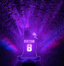 Load image into Gallery viewer, Personalized LED Baseball Batter Night Light | 7 Color Changing | Plug in Night Light | Name Light | Children's Night Light | Kids Light