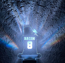 Load image into Gallery viewer, Personalized LED Baseball Batter Night Light | 7 Color Changing | Plug in Night Light | Name Light | Children's Night Light | Kids Light