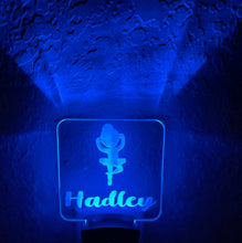 Load image into Gallery viewer, Personalized LED Ballerina Night Light | 7 Color Changing | Plug in Night Light | Name Light | Children's Night Light | Kids Room Light