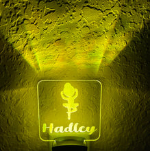 Load image into Gallery viewer, Personalized LED Ballerina Night Light | 7 Color Changing | Plug in Night Light | Name Light | Children's Night Light | Kids Room Light