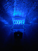 Load image into Gallery viewer, Personalized LED Styracosaurus  Dinosaur Night Light | 7 Color Changing | Plug in Night Light | Name Light | Children's Night Light