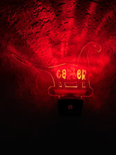 Load image into Gallery viewer, Personalized LED Brachiosaurus Dinosaur Night Light | 7 Color Changing | Plug in Night Light | Name Light | Children's Light | Room Light