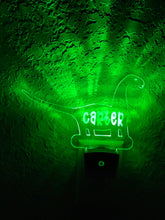 Load image into Gallery viewer, Personalized LED Brachiosaurus Dinosaur Night Light | 7 Color Changing | Plug in Night Light | Name Light | Children's Light | Room Light
